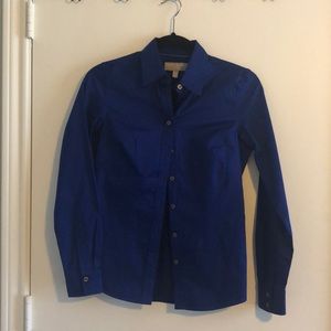 Bright blue banana republic button down